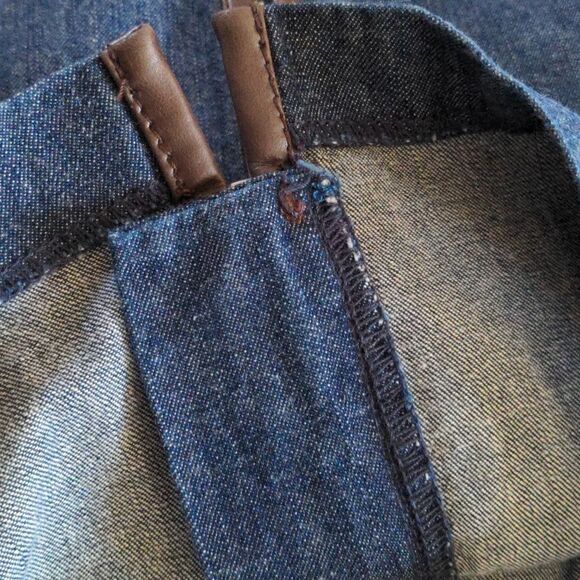 Old Navy Y2K Denim & faux leather skirt size 1‎ - Picture 7 of 8